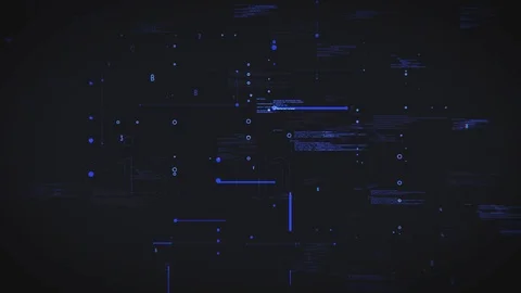 Data analisis blue animation text with active background Stock Footage 122224219