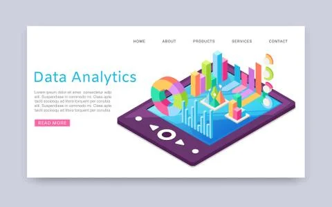 Data analitycs charts and research, information graphic icons in tablet vector 스톡 일러스트