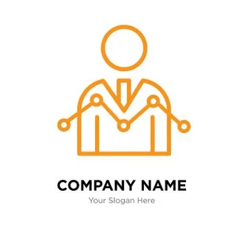 Data Analyser company logo design template Stock Illustration