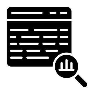 Data analysics Vector Icon Design Illustration Stock Illustration