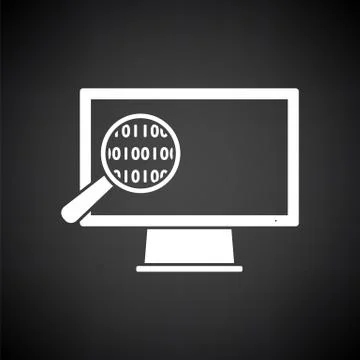 Data Analysing Icon 스톡 일러스트