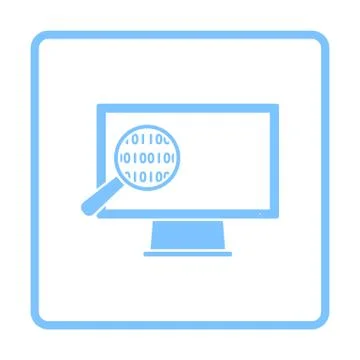 Data Analysing Icon Stock Illustration