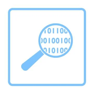 Data Analysing Icon Illustrazione stock