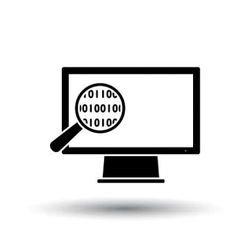 Data Analysing Icon Stock Illustration