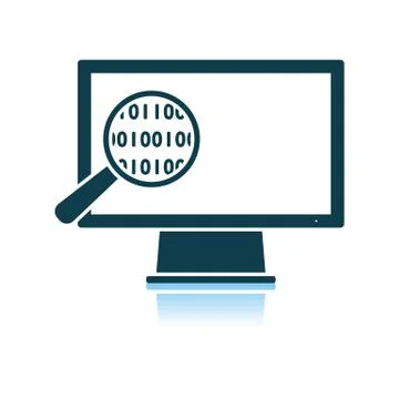 Data Analysing Icon Stock Illustration