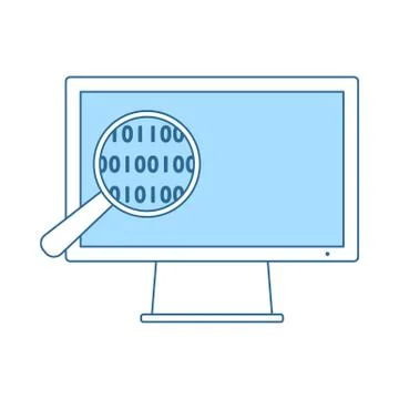 Data Analysing Icon Stock Illustration