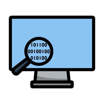 Data Analysing Icon Stock-Illustration