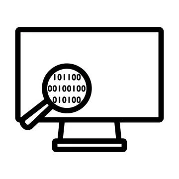 Data Analysing Icon Stock-Illustration