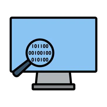 Data Analysing Icon Stockillustratie