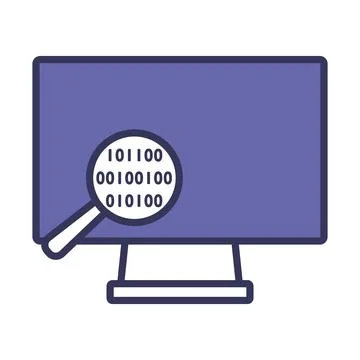 Data Analysing Icon Stock-Illustration