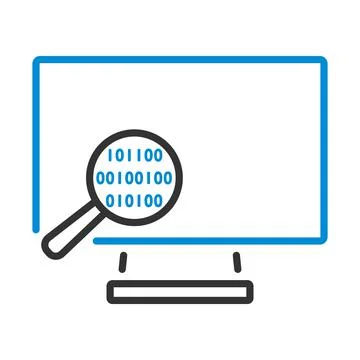 Data Analysing Icon Stock Illustration
