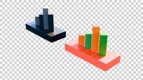 Data analysis and business growth concept Stock Illustration
