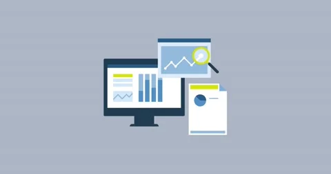 Data analysis and business management Stock Footage 195986248