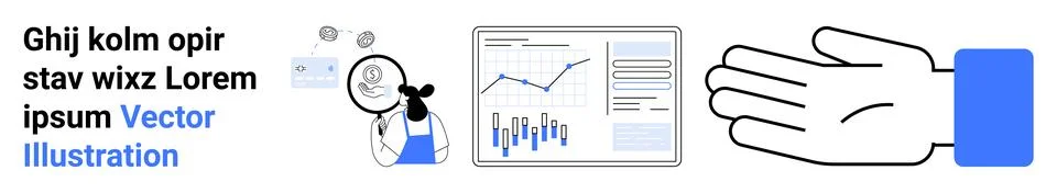 Data Analysis and Management with Collaborative Efforts and Progress Tracking Illustrazione stock