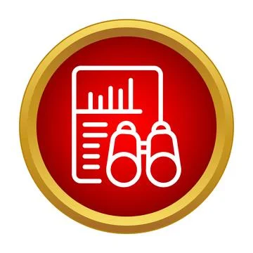 Data analysis and market research vision icon イラスト素材