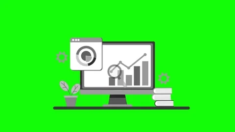 Data Analysis and Productivity Animation Stock Footage 320731430