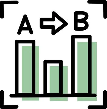 Data analysis and statistics chart icon Stock Illustration