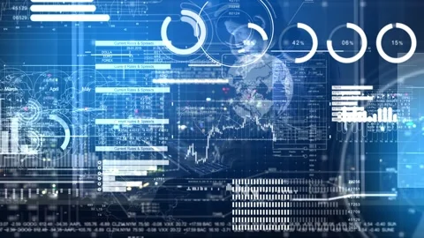Data Analysis and Visualization Interface Stock Footage 315975584