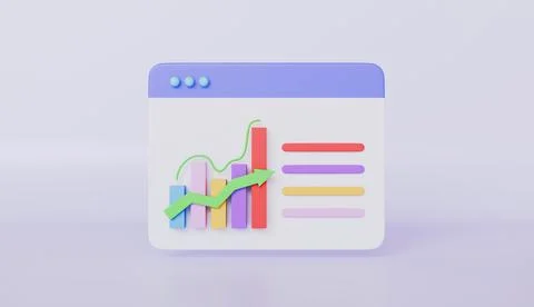 Data analysis and web development, Financial report chart, Sales increase Illustrazione stock