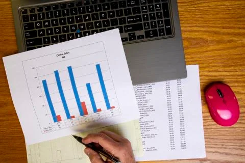 Data Analysis with Bar Chart II Foto stock