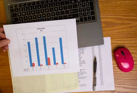 Data Analysis with Bar Chart III Foto stock