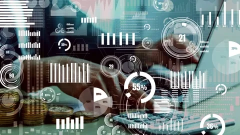 Data Analysis for Business and Finance conceptual Stock Footage 172084564