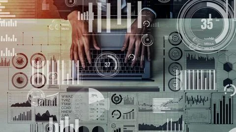 Data Analysis for Business and Finance conceptual Stock Photos