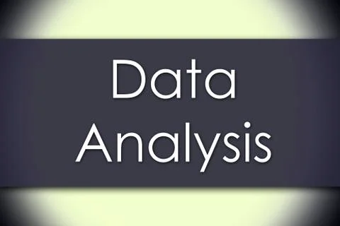 Data Analysis - business concept with text イラスト素材