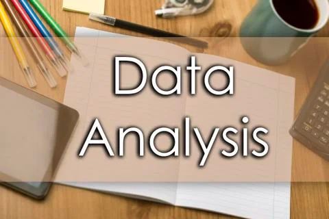 Data Analysis - business concept with text Stock Photos