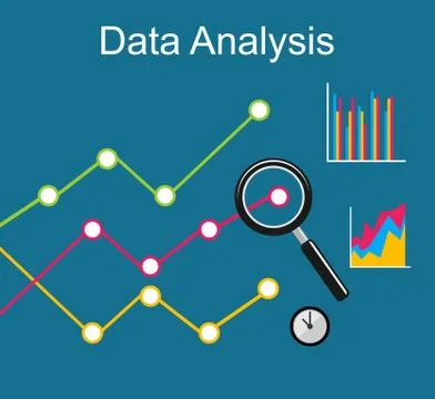 Data analysis. Business growth concept illustration. Stock Illustration
