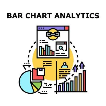 Data analysis business growth concept for marketing strategy Illustrazione stock