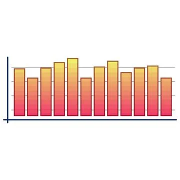 Data analysis chart displaying financial statistics 스톡 일러스트