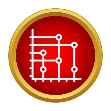 Data analysis chart icon for business statistics イラスト素材