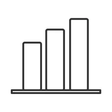 Data analysis, chart report growing arrow financial business line icon Stock Illustration