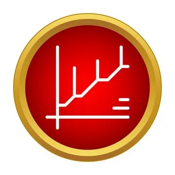 Data analysis chart showing business growth statistics icon イラスト素材
