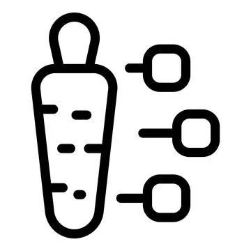 Data analysis chart showing results with three key points Stock Illustration