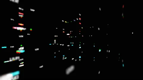 Data analysis. The choice of the solution. The work of artificial intelligence Stock Footage 92875535