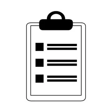 Data analysis, clipboard list check marketing line icon イラスト素材
