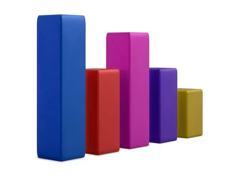 Data analysis concept banner. Growing bars graphic. Digital marketing. Vector Stock-Illustration