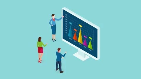 Data Analysis concept with business people team working with graph chart. Video stock 272187245