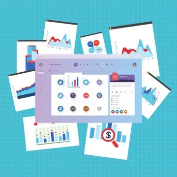 Data Analysis Concept design Stock Illustration