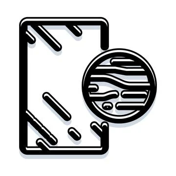 Data analysis concept with detailed inspection 스톡 일러스트