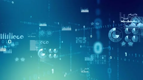 Data analysis concept. Digital transformation. Vidéo 148147618