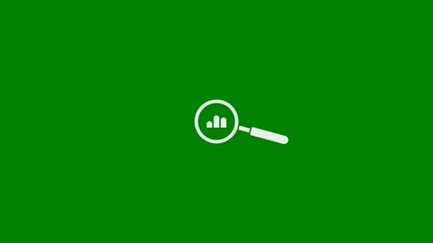 Data Analysis Concept - Green Screen, Seamless Loop, 7.5% gray Stock Footage 331983136