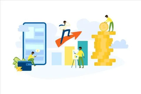 Data analysis concept. Idea of business strategy イラスト素材