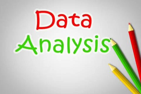 Data analysis concept Illustrazione stock