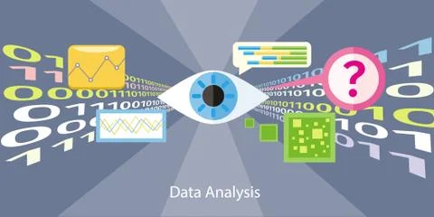 Data analysis concept Illustration