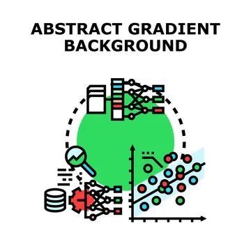 Data analysis concept predicting machine learning algorithm Illustrazione stock