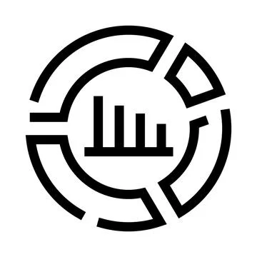 Data analysis concept showing charts and graphs Stock Illustration