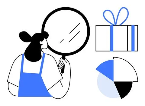 Data analysis, consumer research, market trends, gift planning, business insi 스톡 일러스트